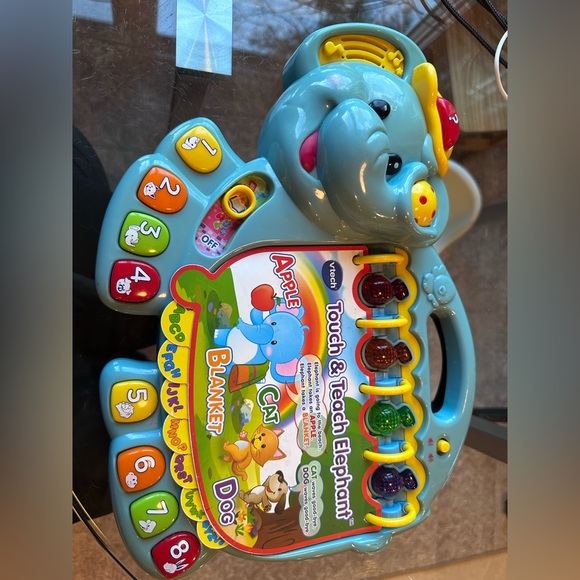 Vtech Touch and Teach Elephant Learning Educational Toy Numbers Alphabet Songs - Picture 3 of 11